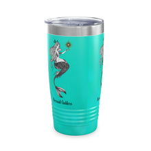 Load image into Gallery viewer, Mermaid Goddess Stainless Steel Ringneck Travel Tumbler, 20oz | Tumblers | Mermaid Gift | Ocean | Beach Gifts | Pack for the Beach |