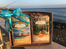 Load image into Gallery viewer, 'Enlighten Me... ® Coffee' -  Beach Brews Gift set: 'Redwood Rush' &' Rainbow Brew' (2 Pack)