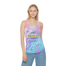 Load image into Gallery viewer, Santa Cruz Tie Dye Racerback Tank Top  - &#39;A Little Santa Cruz, CA Goes A Long Way&#39; | California Dreaming tee
