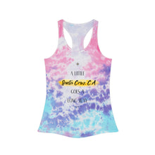 Load image into Gallery viewer, Santa Cruz Tie Dye Racerback Tank Top  - &#39;A Little Santa Cruz, CA Goes A Long Way&#39; | California Dreaming tee
