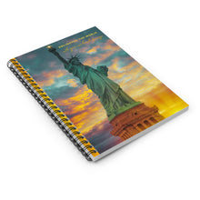 Load image into Gallery viewer, Statue of Liberty &#39;Enlighten The World&#39;  Notebook | Freedom |  Shine | Shine Your light |  Inspirational Notebook Gifts |  Journals
