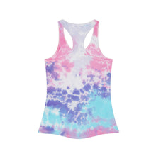 Load image into Gallery viewer, Santa Cruz Tie Dye Racerback Tank Top  - &#39;A Little Santa Cruz, CA Goes A Long Way&#39; | California Dreaming tee
