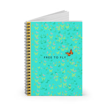 Load image into Gallery viewer, Free to Fly Butterfly Spiral bound Notebook | Notebook Gifts | Inspirational Gifts | Journals | Butterflies |
