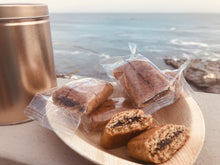Load image into Gallery viewer, Enlighten Me... ®  Gift Tin of Wild Berry Ready-Made-Food Bars (with inspirational secret scrolls)
