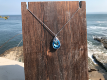 Load image into Gallery viewer, BLUE SEA CRYSTAL Water Drop necklace (Swarovski crystal)
