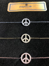 Load image into Gallery viewer, [Enlighten Me...Jewelry]: Peace Sign Bracelet (Sterling Silver, Rose Gold or Yellow gold plated)
