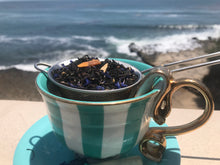 Load image into Gallery viewer, Enlighten Me...® Tea: PARADISE ISLAND (Fruity Black Tea) ...Gift Tin with inspirational secret scroll messages

