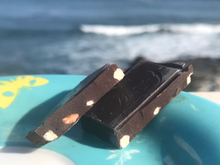 Load image into Gallery viewer, &#39;Enlighten Me...® Chocolate&#39;- PARADISE: Pecan,  Sea Salt, Caramel Dark Chocolate Bar - with a secret inspirational message
