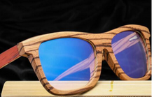 Load image into Gallery viewer, &#39;Enlighten Me...®Sunnies&#39;:  &#39;Night Shades&#39;  Eco Wood Blue-Blocking glasses.
