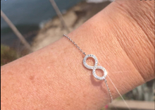 Load image into Gallery viewer, [Enlighten Me...Jewelry]: Infinity Bracelet -Sterling Silver/ Rose Gold/ Yellow Gold (The Love Connection Collection)
