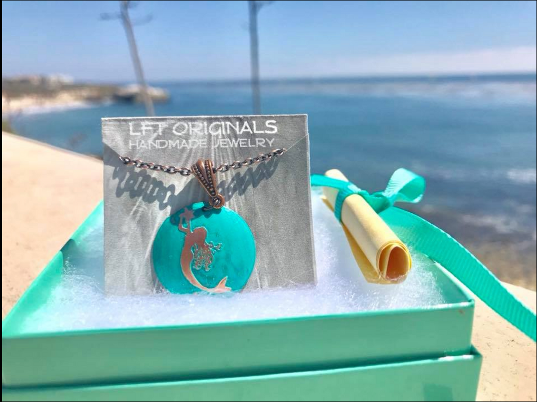 Ocean Inspired Jewelry:  Mermaid Necklace