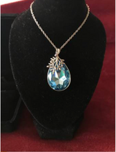 Load image into Gallery viewer, BLUE SEA CRYSTAL Water Drop necklace (Swarovski crystal)
