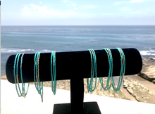 Load image into Gallery viewer, Turquoise / Gold toned Bead Necklace/ Bracelet
