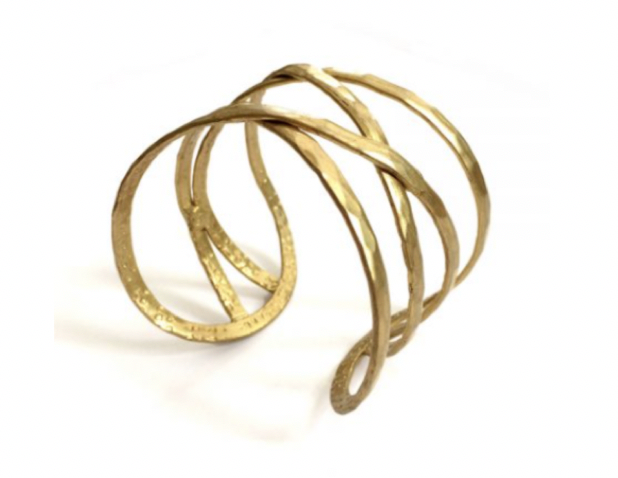 Silver or Gold Toned Cuff Bracelet - Made for a Goddess