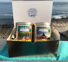 Load image into Gallery viewer, &#39;Enlighten Me...®  Tea&#39; Gift Box of Redwood Rush Chai + Twilight Tea (2 pack) ...with inspirational secret scroll messages.

