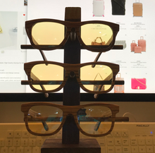 Load image into Gallery viewer, &#39;Enlighten Me...®Sunnies&#39;:  &#39;Night Shades&#39;  Eco Wood Blue-Blocking glasses.
