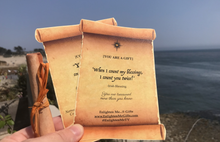 Load image into Gallery viewer, Enlighten Me...® Candy:  Gift Tin of Salt Water Taffy  (A dose of Rainbows) - with secret scroll inspirational messages
