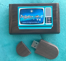 Load image into Gallery viewer, &#39;The Little Box Of Enlightenment&#39; - 32GB USB Wood Flash Drive in wood box (with bonus videos)
