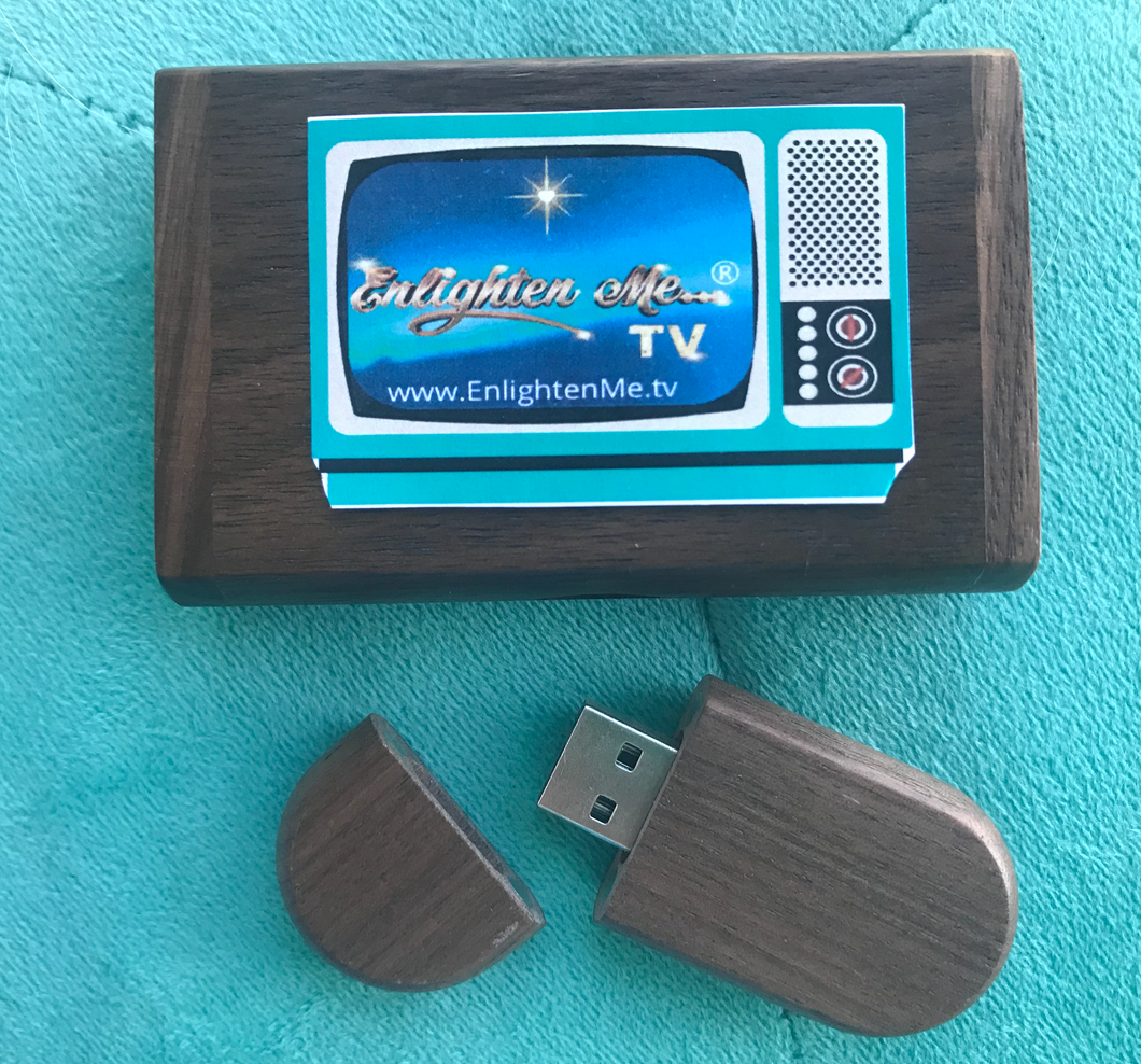 'The Little Box Of Enlightenment' - 32GB USB Wood Flash Drive in wood box (with bonus videos)