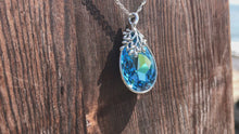 Load and play video in Gallery viewer, BLUE SEA CRYSTAL Water Drop necklace (Swarovski crystal)
